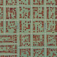Second close-up of the map of Sunnyside, Colorado print showing more streets and buildings