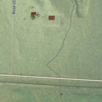 Second close-up of the map of Sunol, Nebraska print showing more streets and buildings