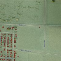 Second close-up of the map of Sutter, California print showing more streets and buildings