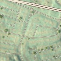 Second close-up of the map of Swisshelm Park, Pennsylvania print showing more streets and buildings
