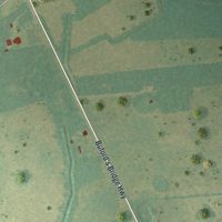 Second close-up of the map of Sycamore, South Carolina print showing more streets and buildings