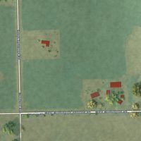 Second close-up of the map of Symerton, Illinois print showing more streets and buildings