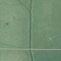 Second close-up of the map of Tab, Indiana print showing more streets and buildings