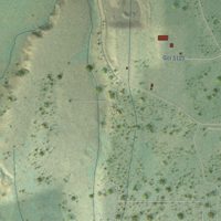 Second close-up of the map of Tabernash, Colorado print showing more streets and buildings