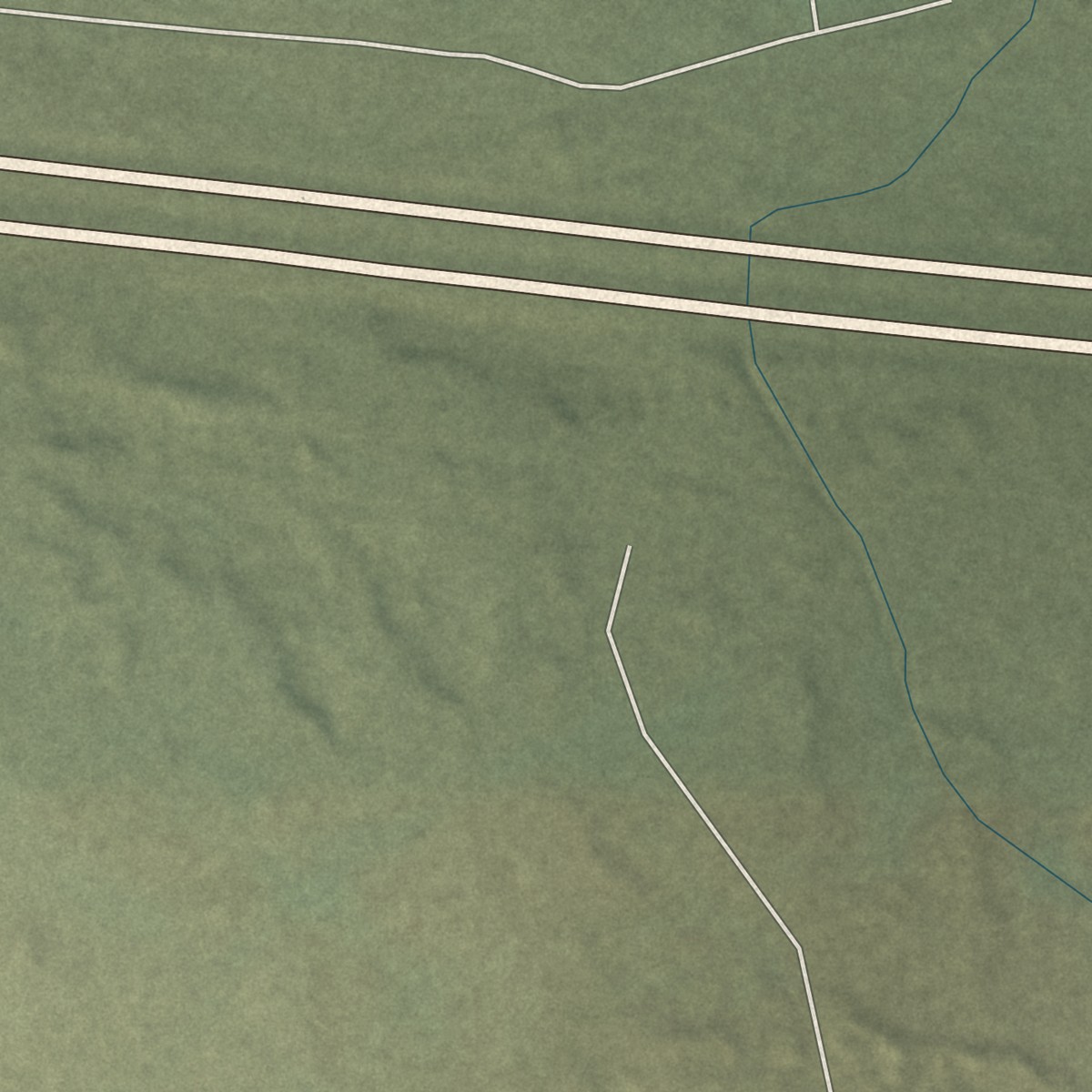 Second close-up of the map of Table Rock, Wyoming print showing more streets and buildings