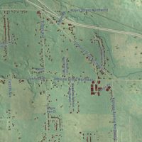 Second close-up of the map of Tallmadge, Michigan print showing more streets and buildings