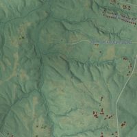 Second close-up of the map of Tar River, North Carolina print showing more streets and buildings
