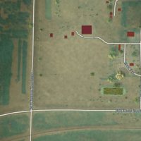 Second close-up of the map of Taylor, North Dakota print showing more streets and buildings