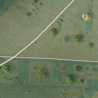 Second close-up of the map of Tebbetts, Missouri print showing more streets and buildings