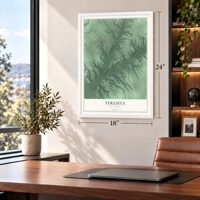 Teresita, Oklahoma map, 18 x 24 inch print in a white frame in a home office