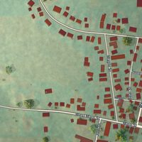 Second close-up of the map of Terre Hill, Pennsylvania print showing more streets and buildings