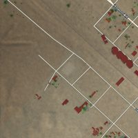 Second close-up of the map of Texline, Texas print showing more streets and buildings