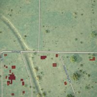 Second close-up of the map of Thompsonville, Michigan print showing more streets and buildings