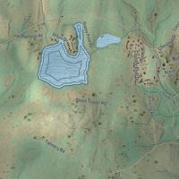 Second close-up of the map of Thornhurst, Pennsylvania print showing more streets and buildings