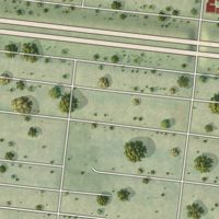 Second close-up of the map of Tiffany, Missouri print showing more streets and buildings