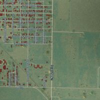 Second close-up of the map of Tipton, Oklahoma print showing more streets and buildings