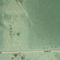 Second close-up of the map of Tobias, Nebraska print showing more streets and buildings