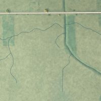 Second close-up of the map of Tocsin, Indiana print showing more streets and buildings