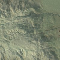 Second close-up of the map of Tohatchi, New Mexico print showing more streets and buildings