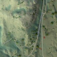Second close-up of the map of Torboy, Washington print showing more streets and buildings