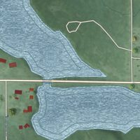 Second close-up of the map of Tower, Michigan print showing more streets and buildings