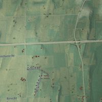 Second close-up of the map of the Town of Deerfield, Dane County, Wisconsin print showing more streets and buildings