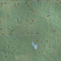 Second close-up of the map of the Town of Plover, Marathon County, Wisconsin print showing more streets and buildings