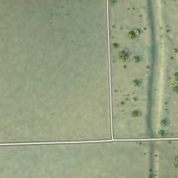 Second close-up of the map of Tradewinds, Texas print showing more streets and buildings