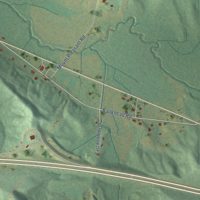 Second close-up of the map of Tremont, Mississippi print showing more streets and buildings