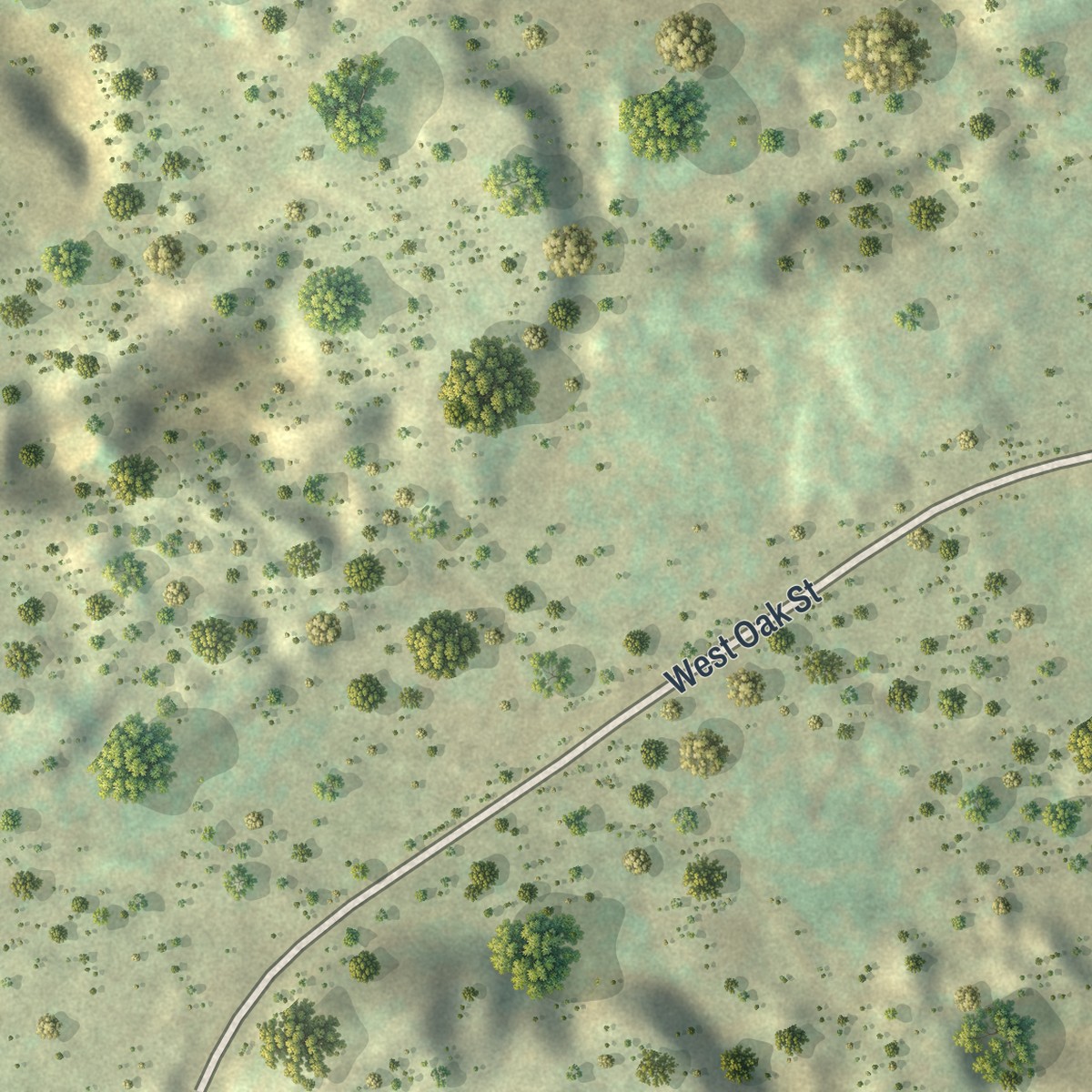 Second close-up of the map of Tresckow, Pennsylvania print showing more streets and buildings