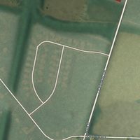 Second close-up of the map of Trinway, Ohio print showing more streets and buildings