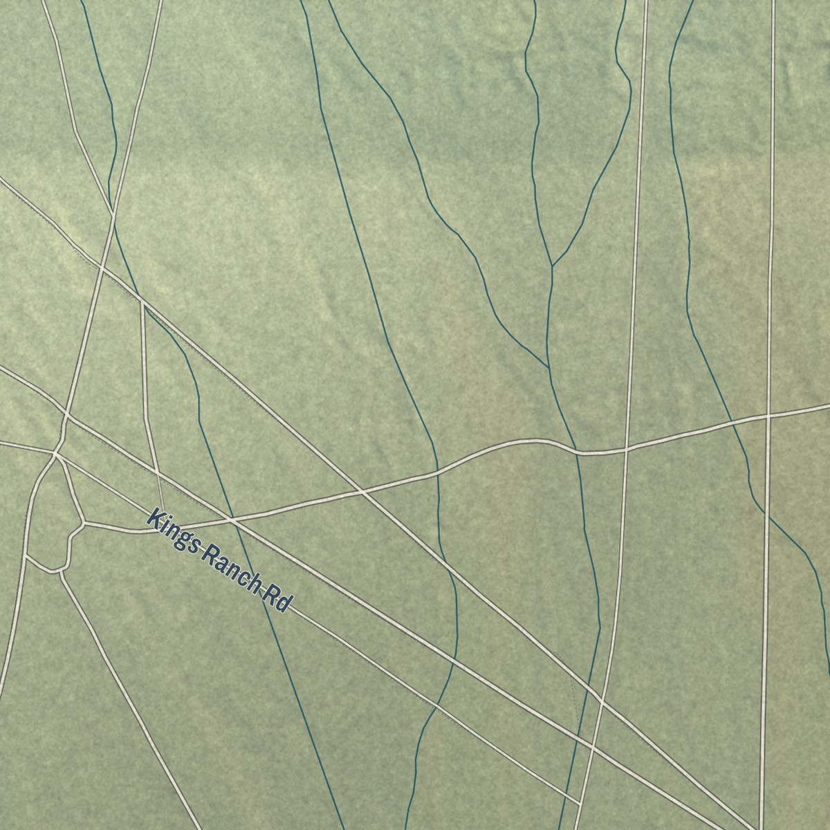 Second close-up of the map of Trona, California print showing more streets and buildings