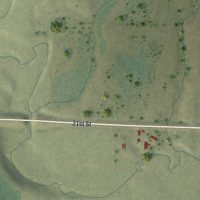 Second close-up of the map of Trosky, Minnesota print showing more streets and buildings