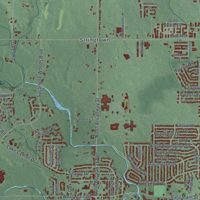 Second close-up of the map of Trotwood, Ohio print showing more streets and buildings
