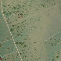Second close-up of the map of Tuleta, Texas print showing more streets and buildings