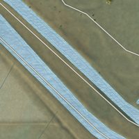 Second close-up of the map of Tupman, California print showing more streets and buildings