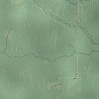 Second close-up of the map of Turin, Michigan print showing more streets and buildings