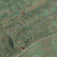 Second close-up of the map of Tuscarora, Turbett Township, Juniata County, Pennsylvania print showing more streets and buildings