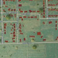Second close-up of the map of Ucon, Idaho print showing more streets and buildings