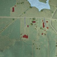 Second close-up of the map of Ullin, Illinois print showing more streets and buildings