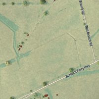 Second close-up of the map of Ulmer, South Carolina print showing more streets and buildings