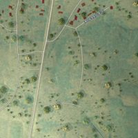 Second close-up of the map of Union Grove, Texas print showing more streets and buildings
