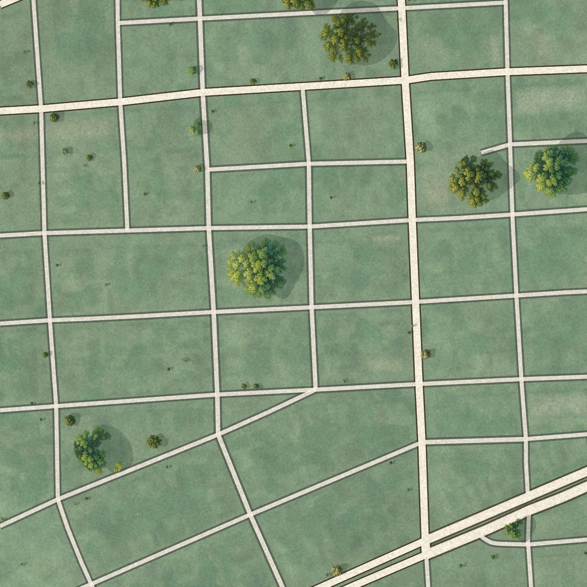 Second close-up of the map of Union Square, Maryland print showing more streets and buildings