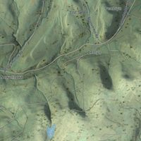 Second close-up of the map of Union, Tioga County, Pennsylvania print showing more streets and buildings