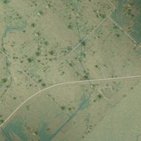 Second close-up of the map of Union Valley, Texas print showing more streets and buildings