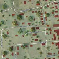 Second close-up of the map of Union, West Virginia print showing more streets and buildings