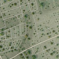 Second close-up of the map of University Park, New Mexico print showing more streets and buildings