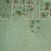 Second close-up of the map of Upland, Nebraska print showing more streets and buildings