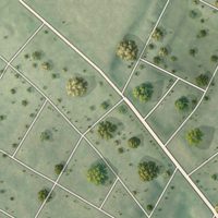 Second close-up of the map of Uplands Park, Missouri print showing more streets and buildings