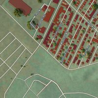 Second close-up of the map of Upper Lawrenceville, Pennsylvania print showing more streets and buildings